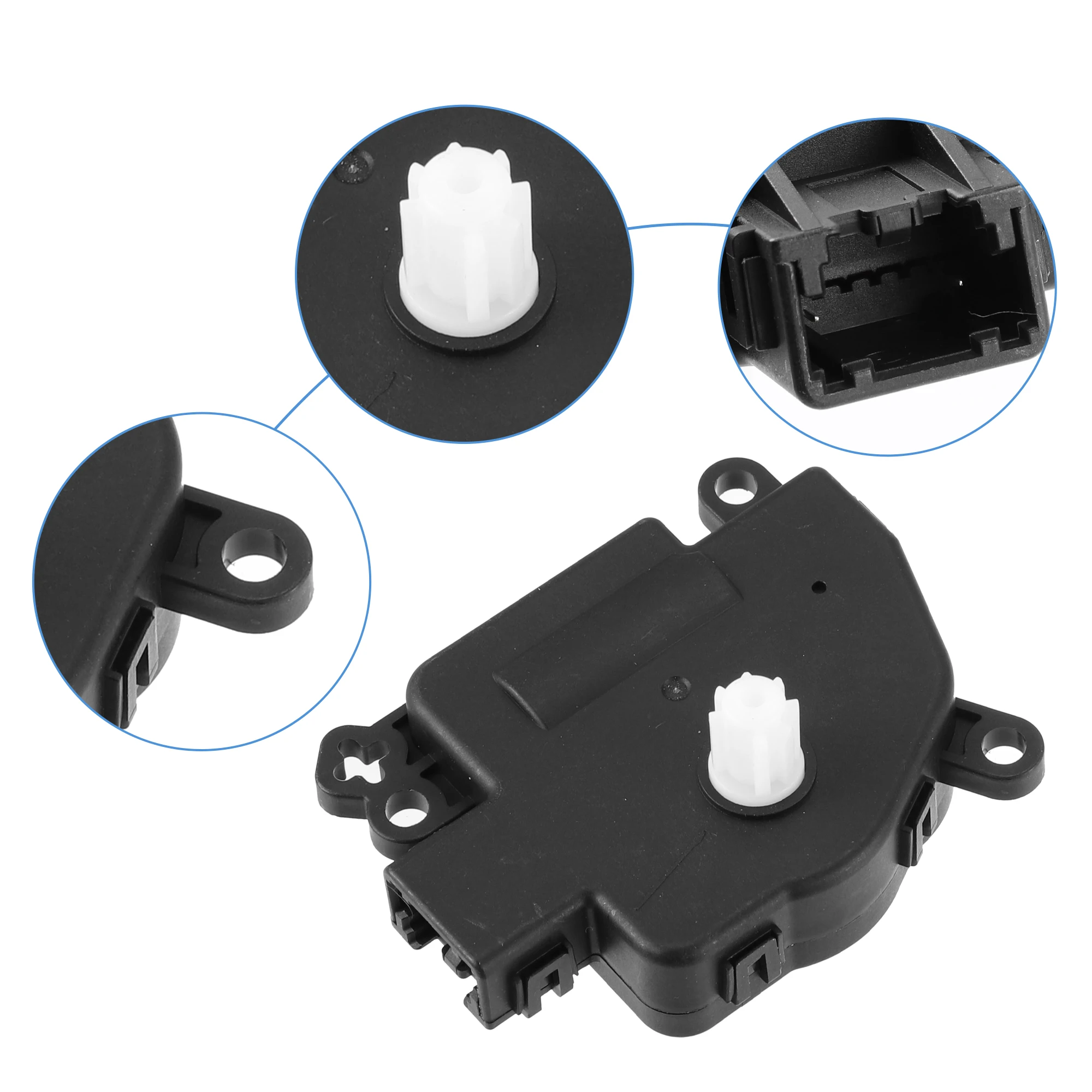 UXCELL Air Door Actuator HVAC Blend Door Actuator Replacement Fit for Jeep Compass 2007-2012 68000470AA - Pack of 1 Black