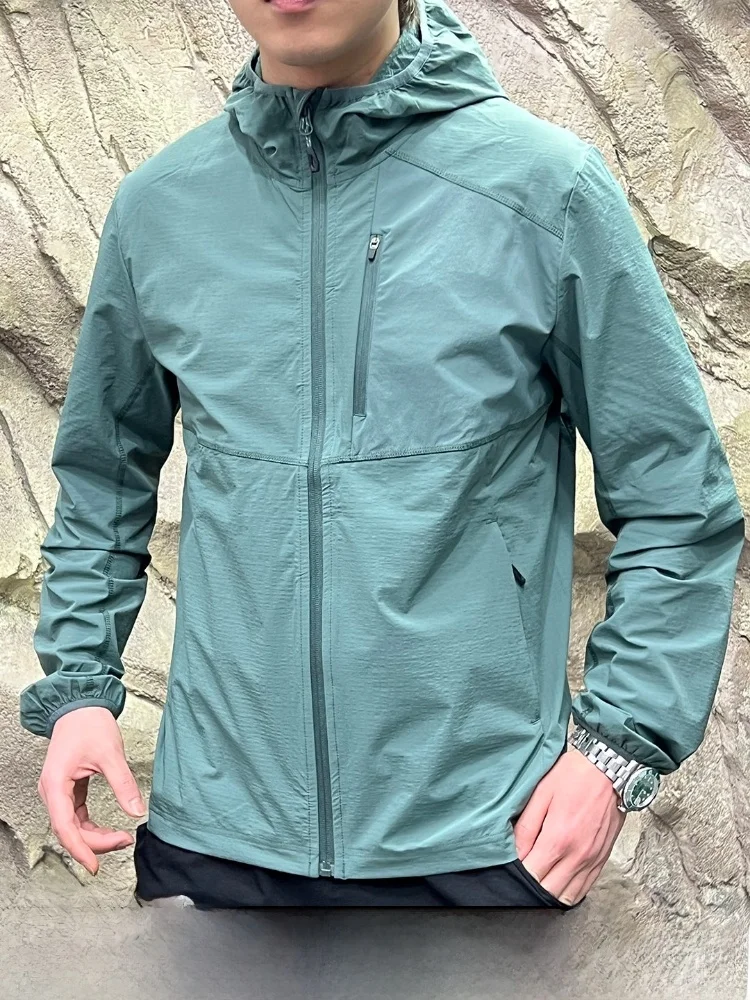 

Sporty Thin 3D Cut Jacket Windproof Special Weave Towel Bottom Structure Tower Replacement Breathable Casual Style Zipper Clo...