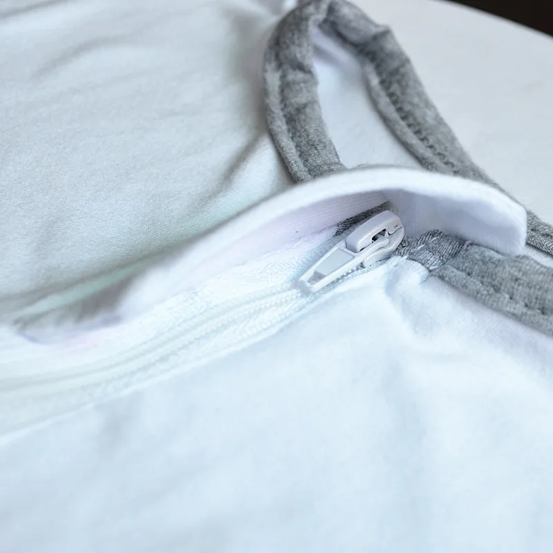 كيس نوم قطني للطفل ، كيس نوم للرضع ، بطانية قماط ، لف ، رمادي ، وردي ، أزرق ، أبيض ، 3-14 ، 4 أحجام #5