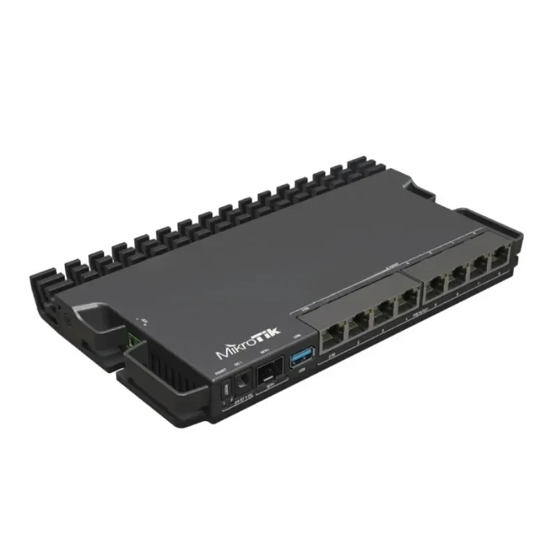 Mikrotik RB5009UPr+S+IN RB5009 router, all ports, small and medium-sized ISPs have PoE input and PoE output. 2.5/10 Gigabit Ethe