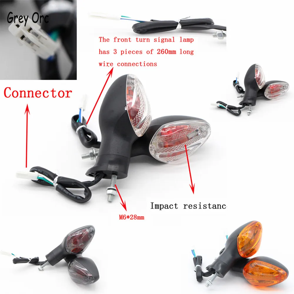 لهوندا CB400 2002-2008 CB1300 CBR 600RR 1000RR 2004-2008 CBR 900RR اكسسوارات دراجة نارية بدوره إشارة المؤشر