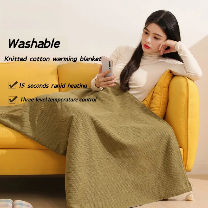 

WashableUSBCar Outdoor Camping Office Heating Blanket Body Warmer Heating Throw Shawl