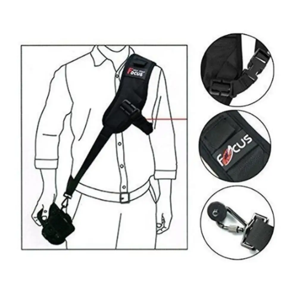 New High Quality For Focus F-1 Quick Carrying Sling Soft Black Shoulder Strap For Camera Neck Sling DSLR Sling