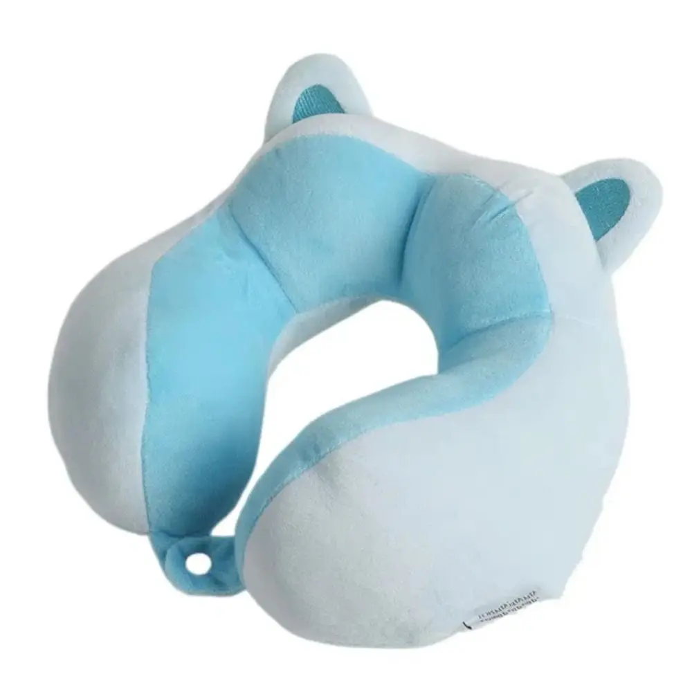 Slow Rebound Travel Neck Pillow Ergonomic Portable U-shaped Pillow Breathable Detachable Sleep Camping Pillow Noon Break