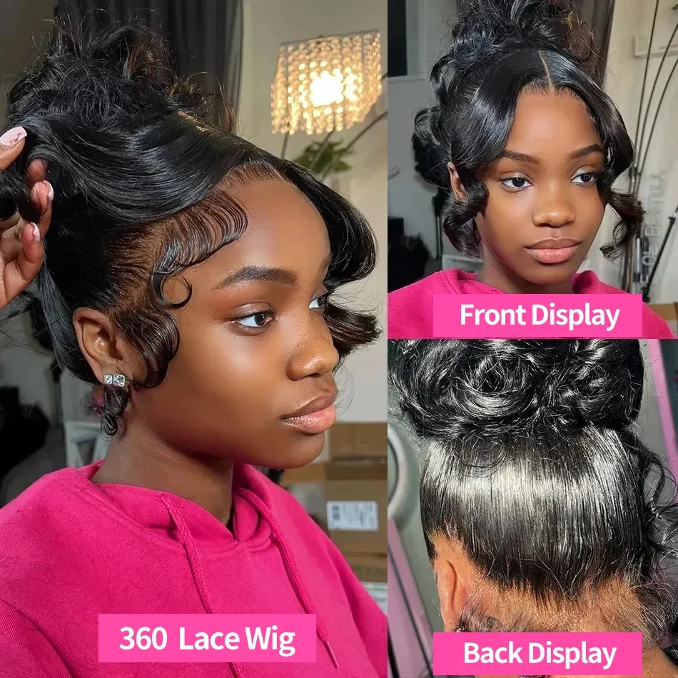200 220 Density Body Wave Wigs 30 40 Inch 13x4 13x6 HD Lace Frontal Wig 360 Lace Frontal Wigs Human Hair Wig For Black Women image 3
