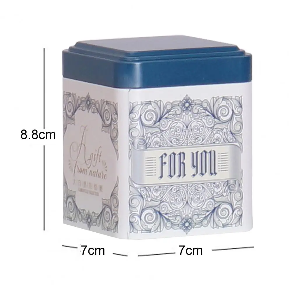 Tea Can Moisture-proof Portable Metal Wide Application Tea Storage Box for Home Multi-function Tea Containers for Living Room