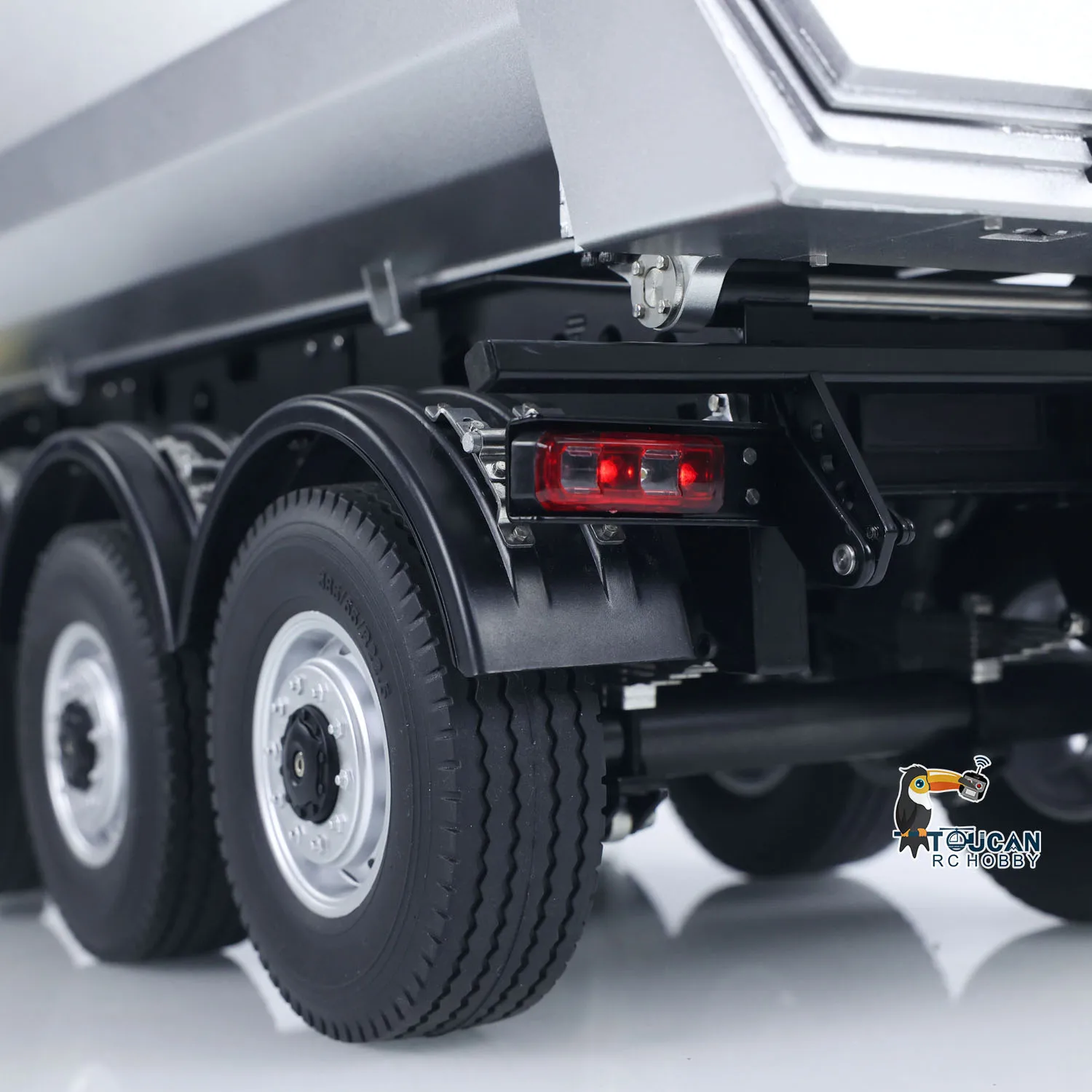 Kabolite 1/14 Scale 4X4 RC รถบรรทุก 3 เพลาไฟฟ้ายก Dump Trailer RTR รีโมทคอนโทรลรถสําหรับ Hobbyists