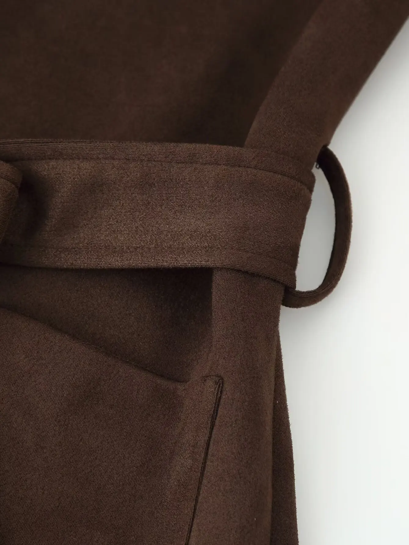 Giacche a vento sottili in pelle scamosciata da donna Solido con cintura Trench a maniche lunghe Moda femminile Chic Blazer Giacche Streetwear