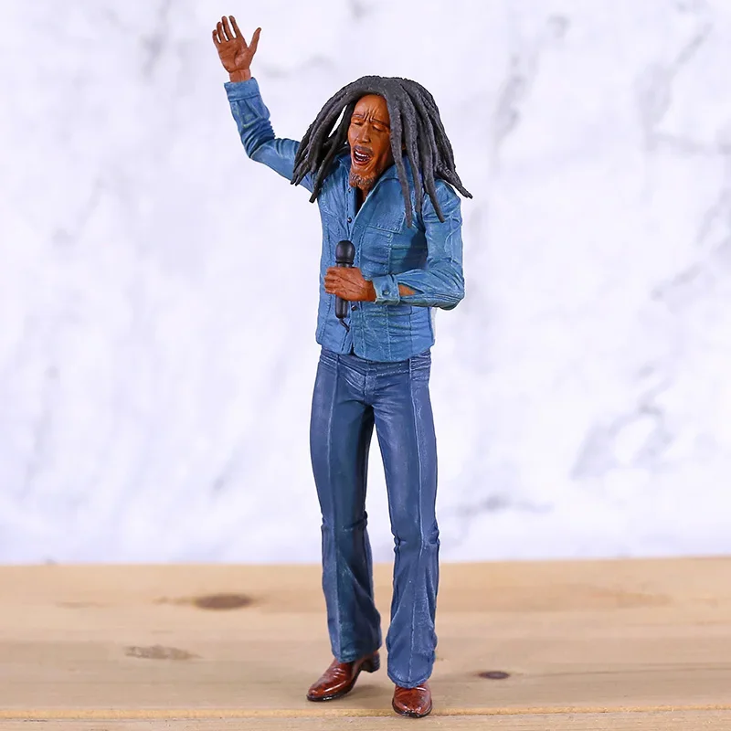 Music Legends Reggae Singer Bob Marley PVC Figure  Mini Statue Collectible Model Toy Gift