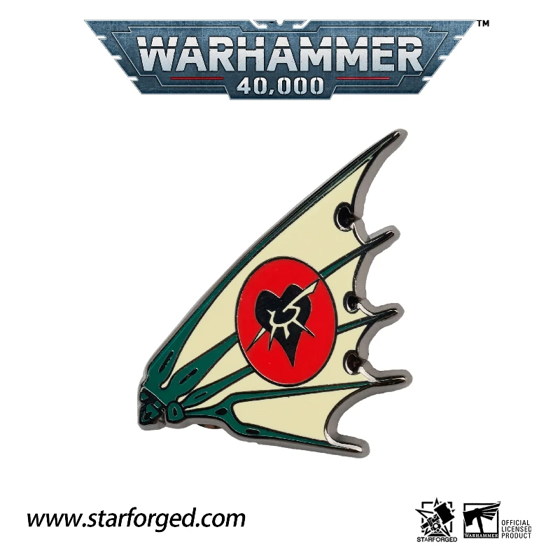 Starforged Dark Eldar Commorrite Aethersail Brooch Warhammer 40K Game Peripheral Color Brooch Boys Accessories Collection Gifts