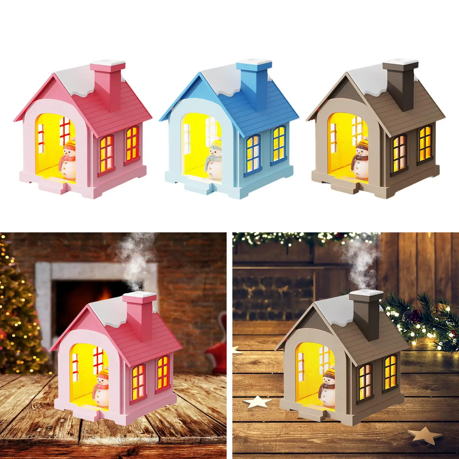 Personal Desktop Humidifier Snowman House Decor for SPA Office Small Room