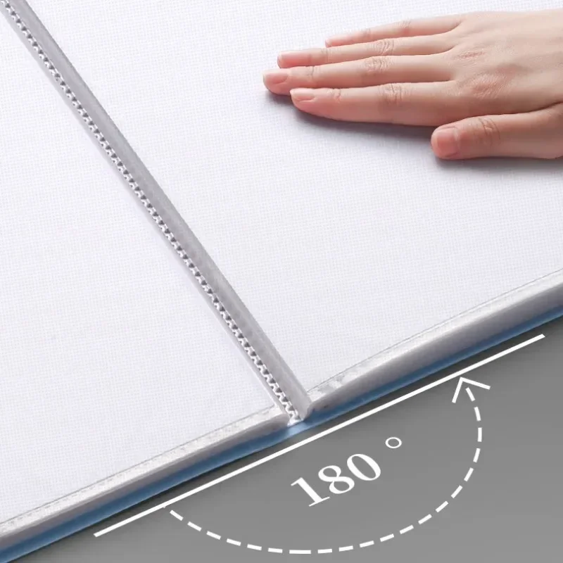 A4 Thickened Folder 100 Pages Information Book Large Capacity Diy File Folder Multifunctional Document Organizer Desktop Storage