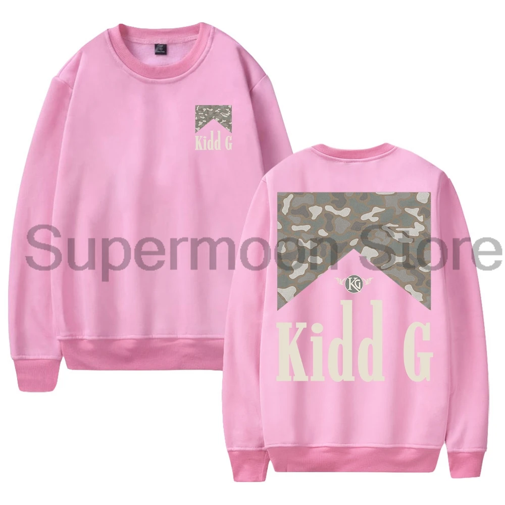Kidd G Camo Smoke Merch 2025 جولة حول العالم Crewneck كم طويل ملابس الشارع الشهير النساء الرجال البلوز بلوزات #6