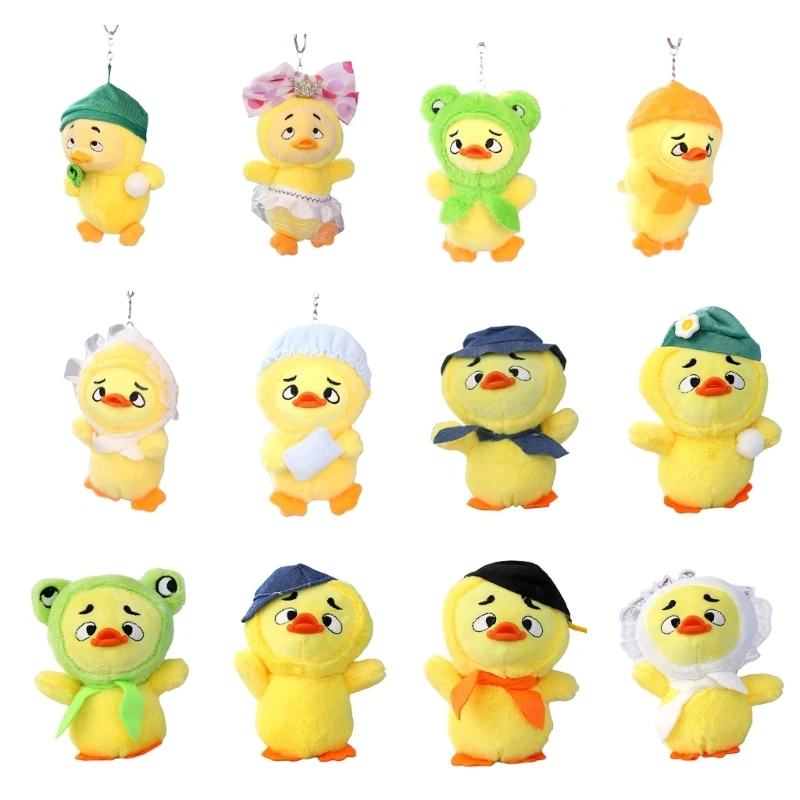 

Duck Keychain Keyring Cartoon Duckies Backpack Pendant for Kids