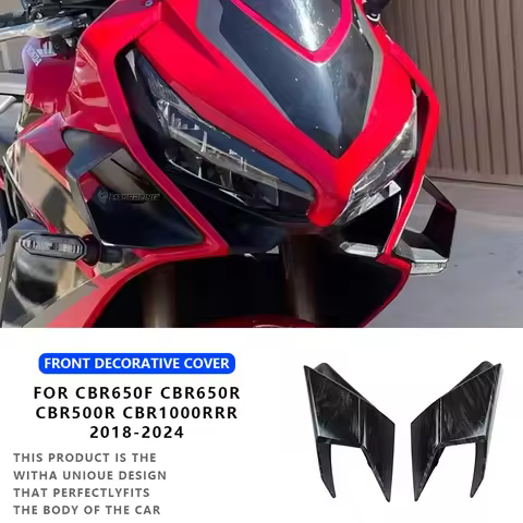 FOR HONDA CBR650F CBR650R CBR500R CBR1000RRR 2018-2024 Front Fairing Winglets Aerodynamic Wing Shell Cover Protection Guards Kit
