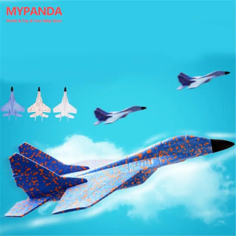 436*320mm Plane Model Outdoor Fun Toys hand throwing glider fighter Glider Aircraft Inertial Foam EPP Airplane New Children Toy