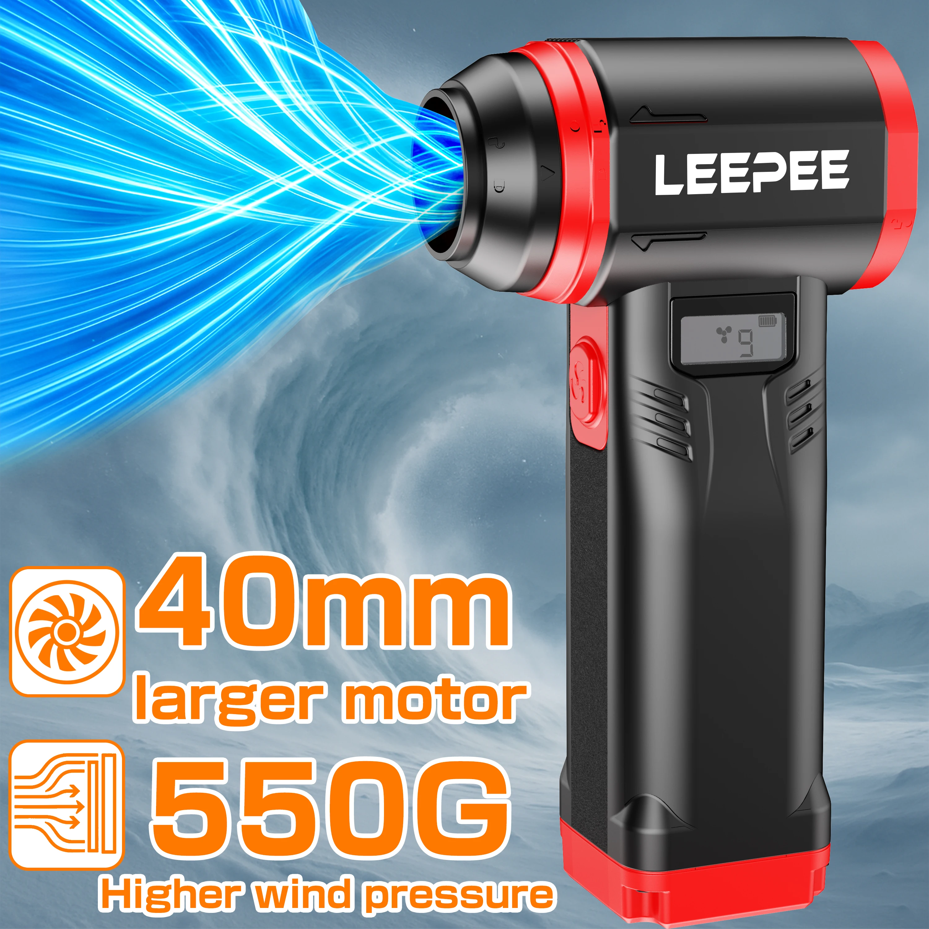 

For Computer Keyboard Powerful Air Blower Violent Wireless Hair Dryer Car Handheld Turbo Jet Fan Cleaning Blower Tools Brushless