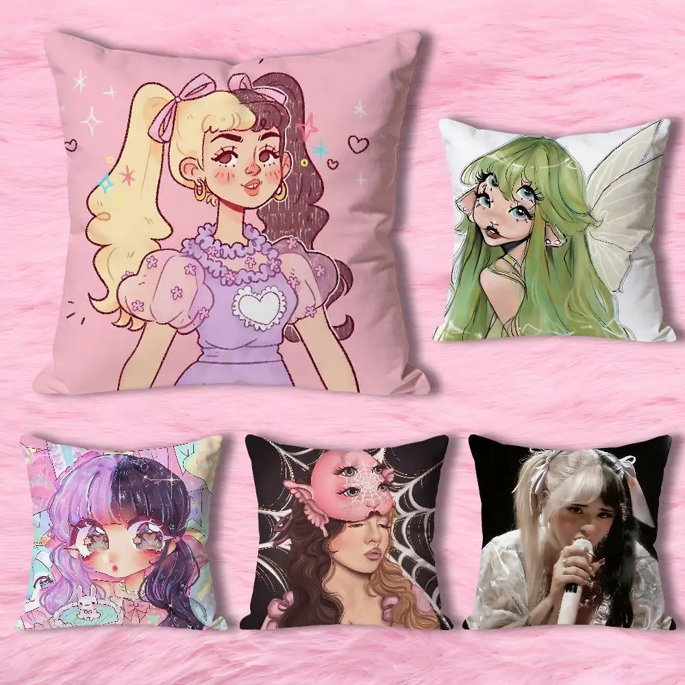 

M-Melanie Singer M-Martinez Anime Celebrity Merchandise All-Match Printed Pillow Case Sofa Car Office Room Decoration Protector