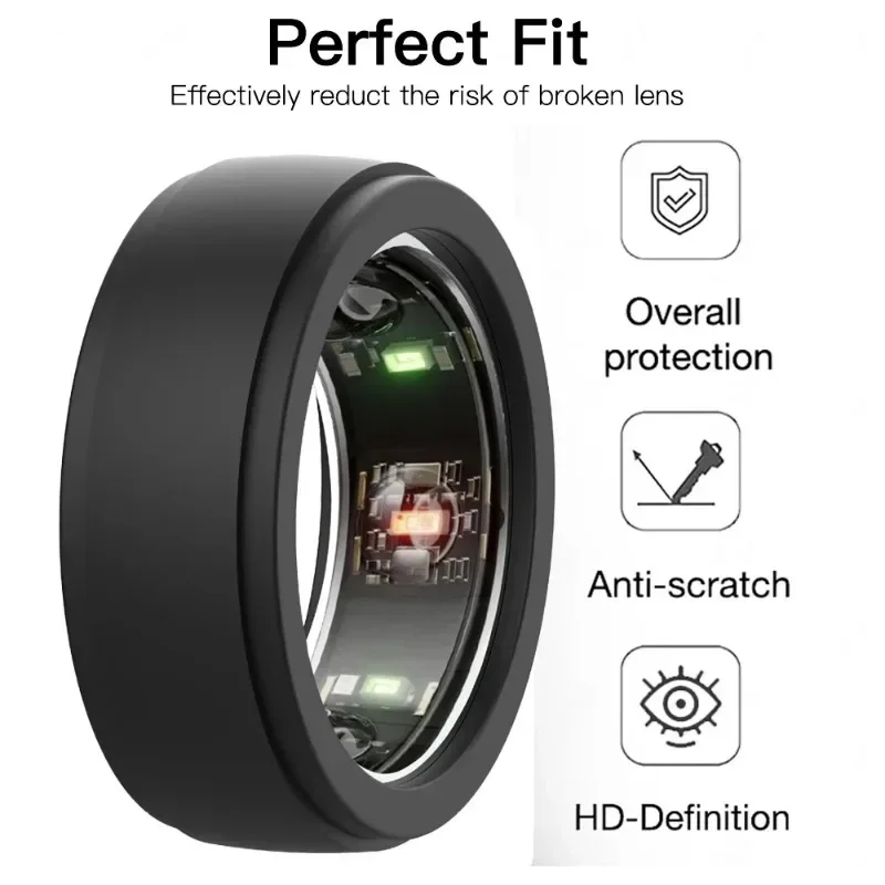 For Samsung Galaxy Ring Anti-Scratch Protective Soft Elastic Silicone Funda for Men Women Sleep Health Monitor Sports Smart Ring