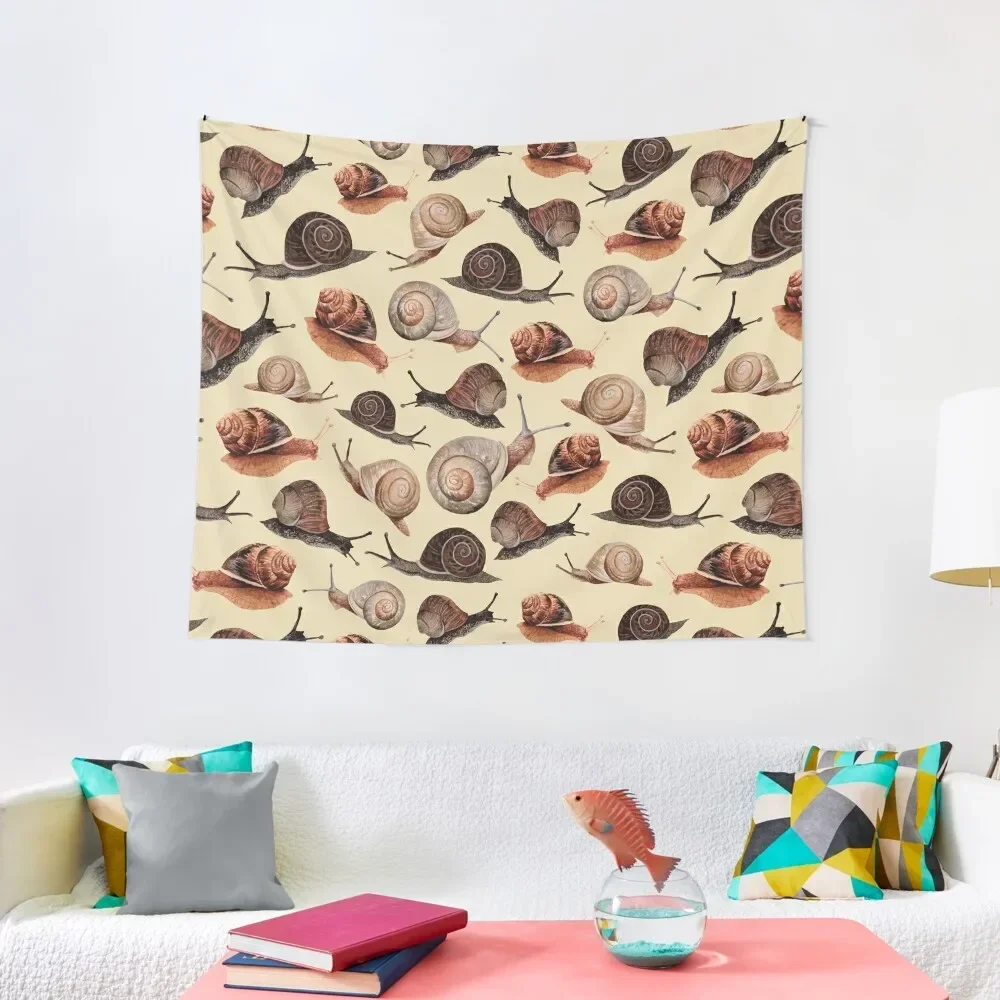 

A Slew of Snails Tapestry Wall Decoration Items Cute Room Decor Funny Tapestry