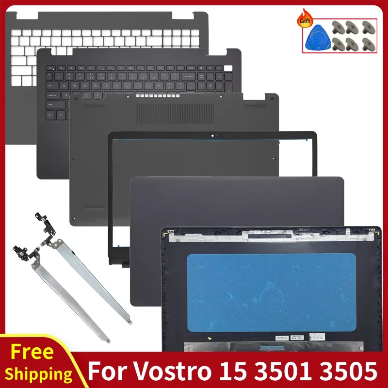 New For Vostro 15 3500 3501 3502 3505 Rear Lid Back Cover/Front Bezel/keyboard/Palmrest/Bottom Case Computer Replace Accessories