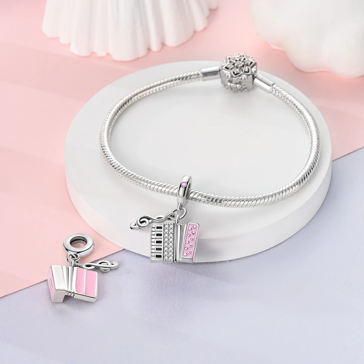 Silver Plated Dangle Charms For Woman Fit Original Bracelet Pendants DIY Fashion Jewelry Gift