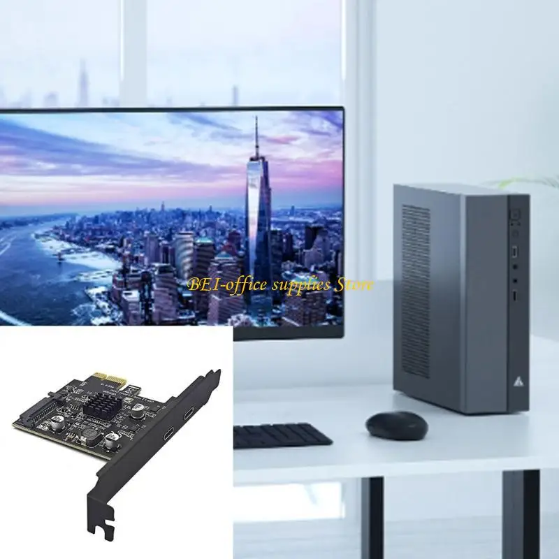 

A9LC PCIE 1X 3,0 до USB 3,2 Расширения карты 10 Грнс / мкс USB C PCIe Cards Double Type C Header с адаптерами 15PIN