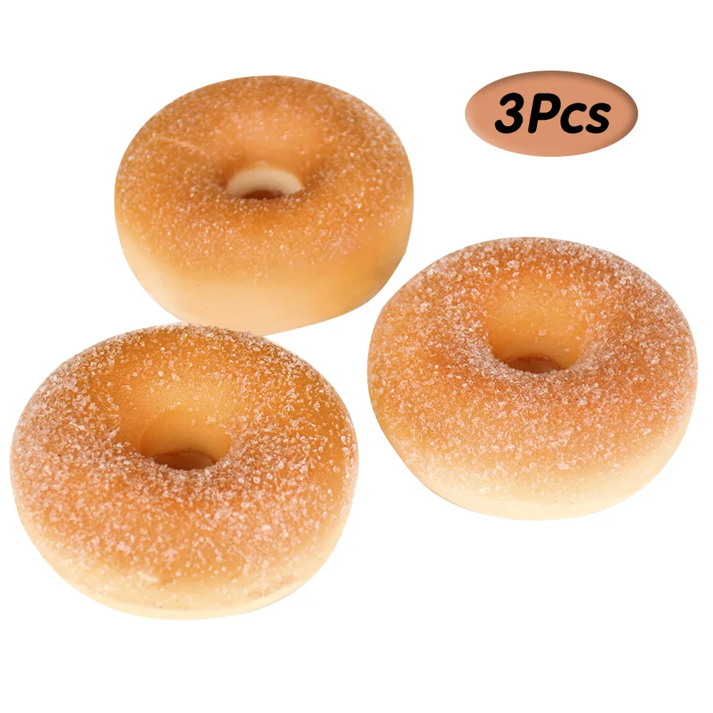 Artificial Donuts Model Simulation PU Donut Bread Photography Props for stress Relief Slow Rebound Fake Food Fun Ornament