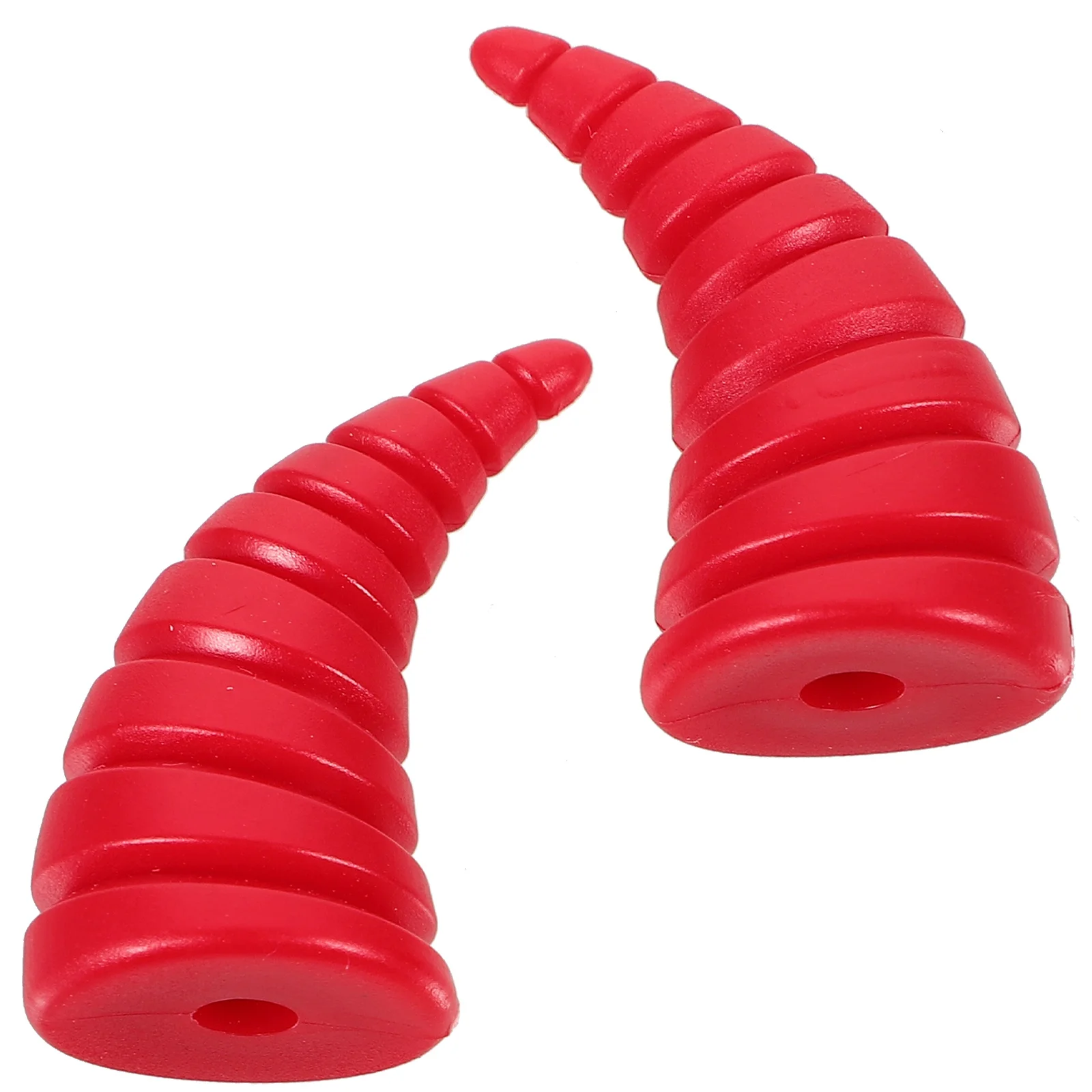 

2Pcs Motorcycle Horns Stylish Ornaments Durable Material Simple Installation Trendy Color Halloween Decor