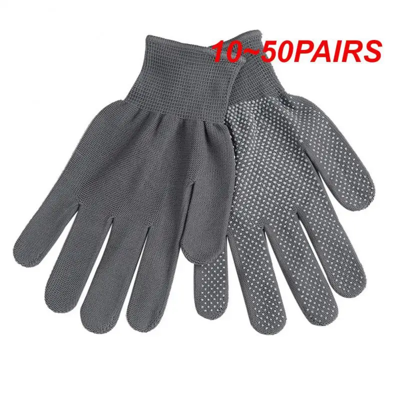 10~50PAIRS Protection Gloves Hickening Densification Firm Gloves Work Gloves Nylon Wide Range Uses Carry Gloves High Elastic