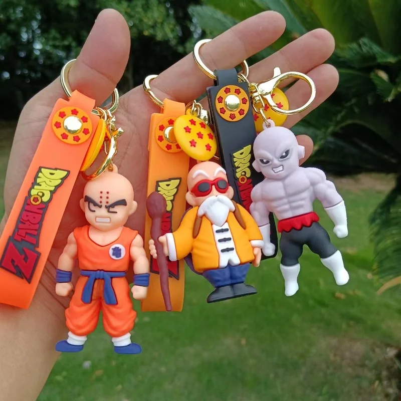 New Dragon Ball Keychain Cartoon Anime Figure Son Goku Ozaru Vegeta Key Chain Fashion Jewelry Keyring Bag Pendant For Kids Gifts