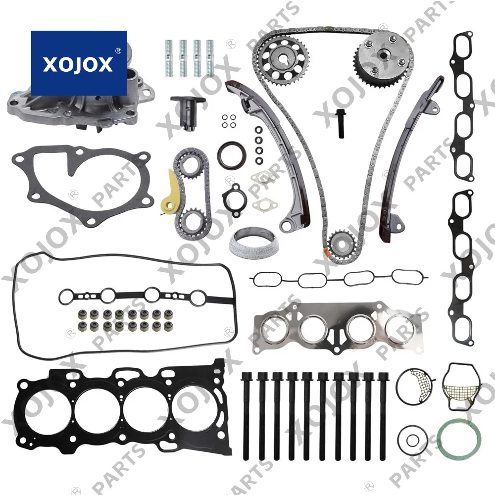 

Комплект болтов прокладки головки XOJOX + комплект зубчатой цепи + водяной насос для xB 11, для Toyota Matrix/Corolla 09, для RAV4 04-08, для Highlander 06-