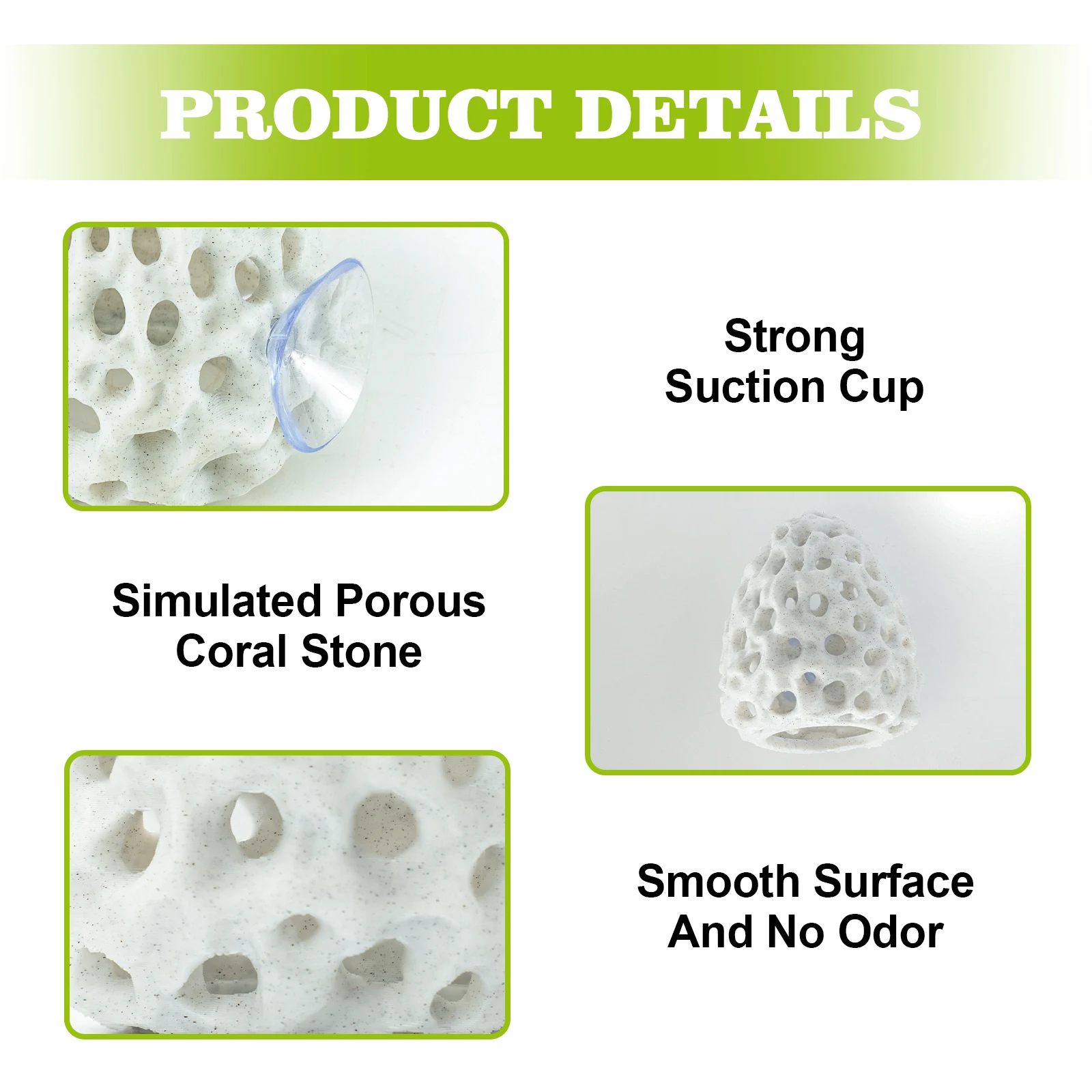 مخبأ الروبيان لحوض السمك، مخبأ سمكة بيتا مع كوب شفط، ديكور حوض السمك للأسماك الصغيرة، إخفاء الاستراحة