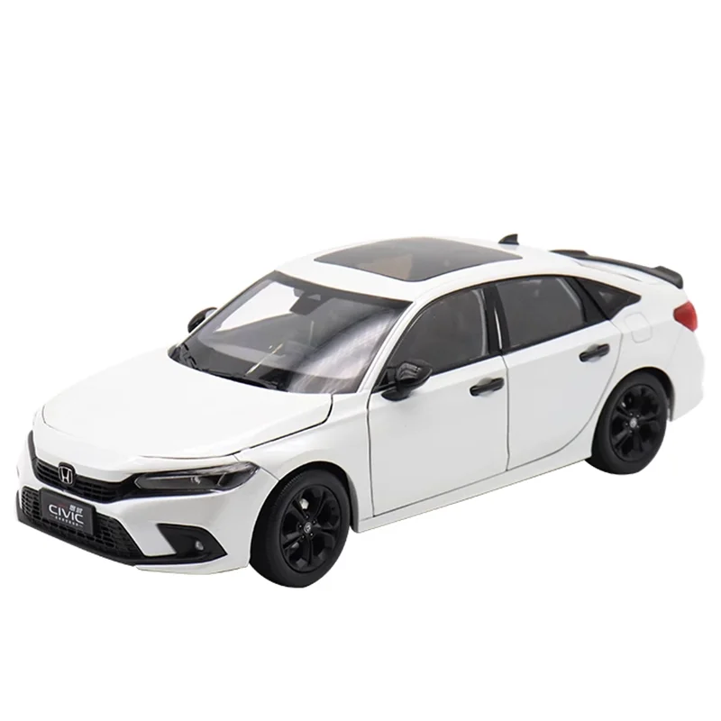 Diecast 1:18 Scale Honda CIVIC Eleventh Generation Simulation Alloy Car Model Decoration Collectibles Gift Display Souvenir Toy