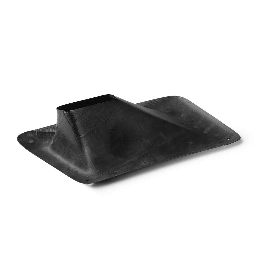 Black Carbon Fiber Bumper Scoop Lightweight Construction Sleek Black Finish Sporty Aesthetic Direct Bolt-on For Street Racing