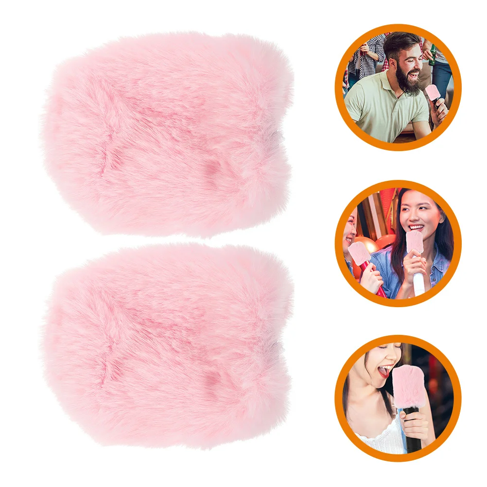 

2pcs Microphone Windscreen Cover Furry Wind Shield For Mk4 Mic Mask Shield Outdoor Reusable Noise Reduction Recording Accessory