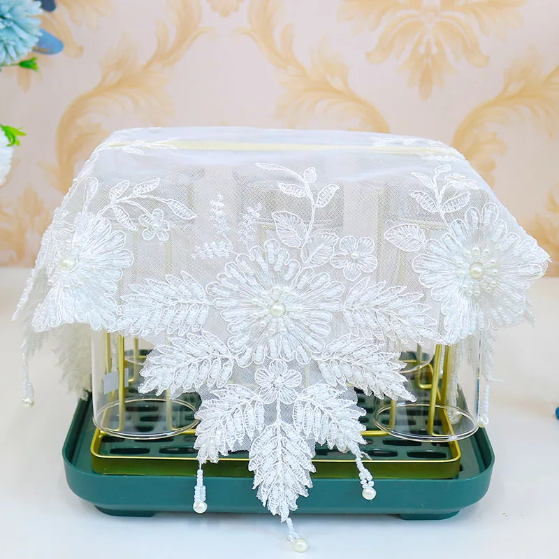 Table decoration and accessories mesh bead flower embroidery table place mat cloth Wedding Christmas dining tea placemat kitchen