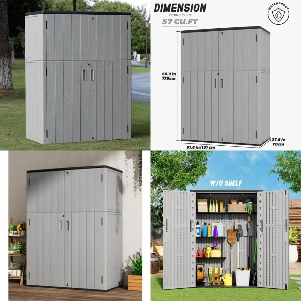 

Водонепроницаемые наружные навесы для хранения из смолы с наполом — решения для хранения в гараже и бассейне