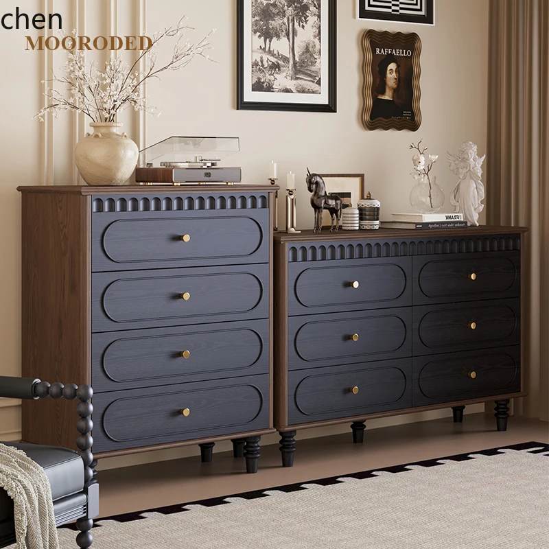 HXL Chest of Drawers Vintage Storage Solid Wood Organizer Drawer Cabinet