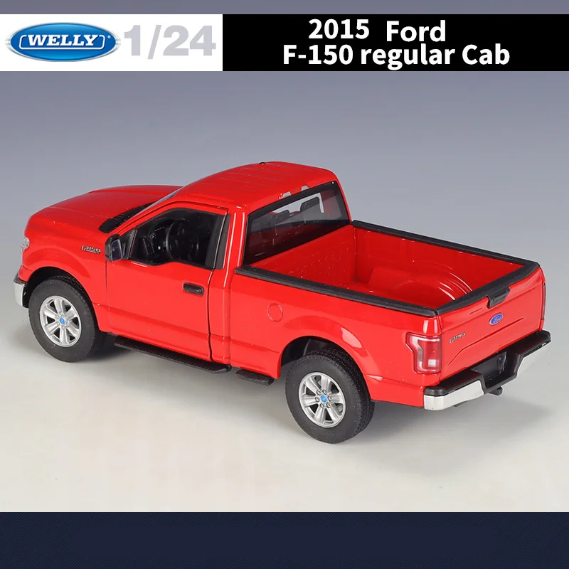 Welly 1:24 2015 Ford F150 Regular Cab Pickup Alloy Car Model Diecasts Metal Toy Off-road Vehicles Car Model Simulation Kids Gift