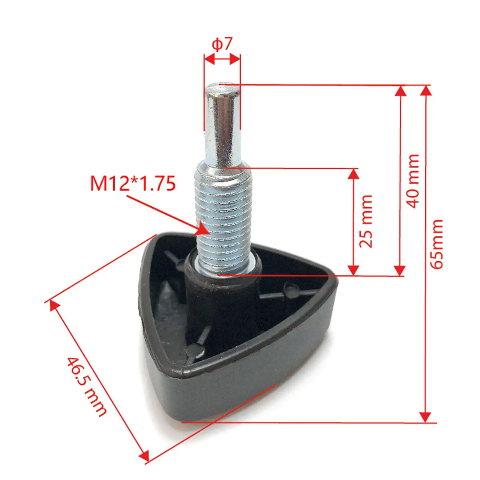 Ergonomic Thread Bolt Knob Replacement for Exercise Bike Resistance Parts Fitness Equipment Cycling Maintenance