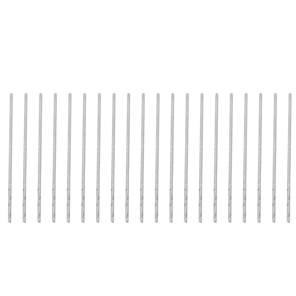 20 Pcs 0.5mm Diameter Straight Shank Metal Spiral Twist Drill Bit Vogue