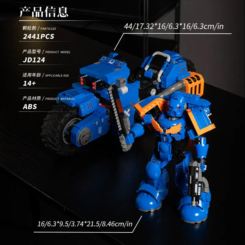 EM ESTOQUE Blocos de Montagem de Motocicleta Técnicos MOC, Modelos de Robôs, Brinquedos DIY para Meninos, Conjunto de Presentes de Natal