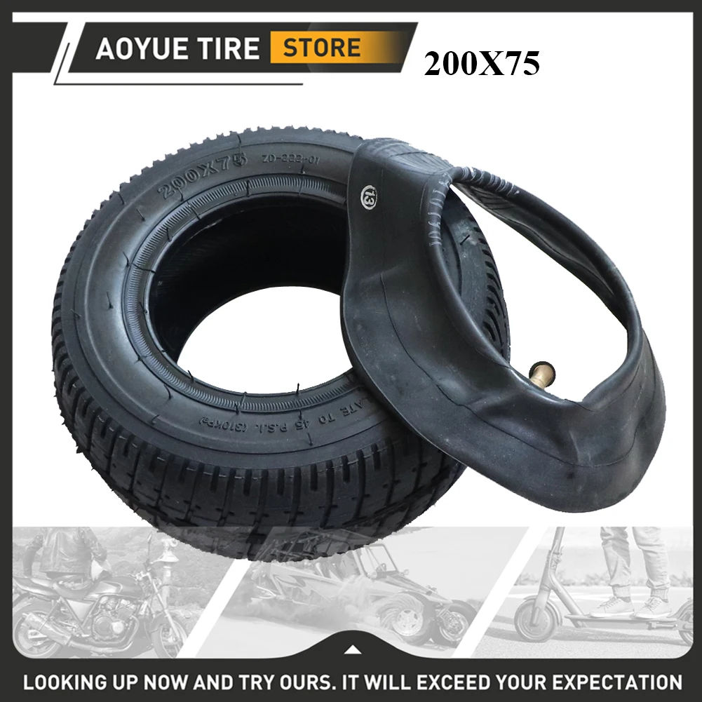

200x75 Tire Inner Tube Outer Tyre for Mini Electric Scooter Pneumatic Wheel Upgrade Widened Tyre