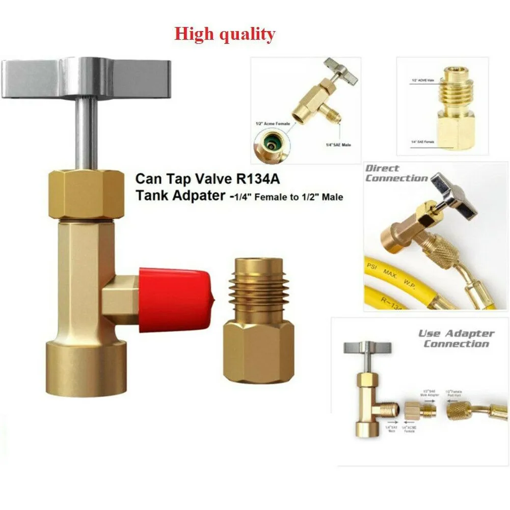 Get the Job Done Right with this Ergonomic R134A Adapter Set for Car Service Professionals and DIY Enthusiasts