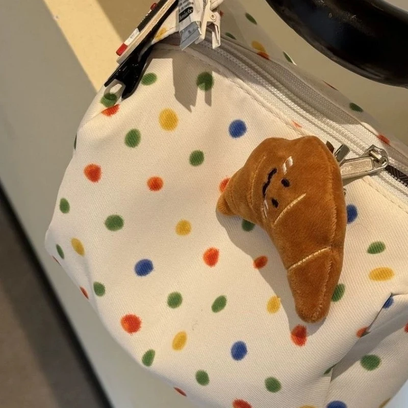 حقيبة مكياج ملونة منقطة، حقيبة مكياج محمولة ومكياج وغسيل للنساء