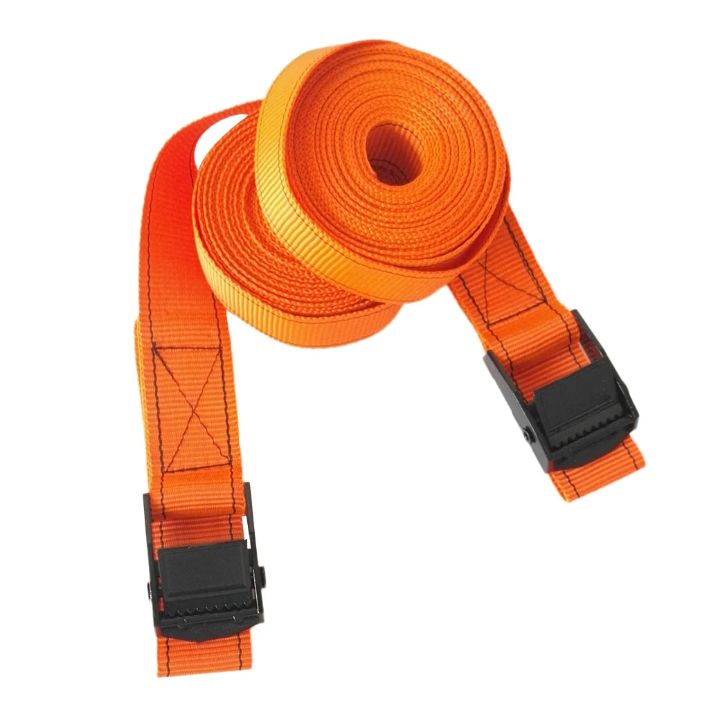 Kayak Accessory Strong Nylon Tie Down Strap Cam Lock Lashing Safety Rope for Surfboard Longboard