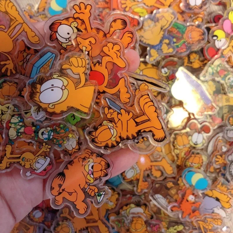 Garfield Cute Cartoon 4cm Alien Acrylic Sheet Jewelry Anime Creative Personality DIY Best Friend Student Handmade Storage Patch - view 2