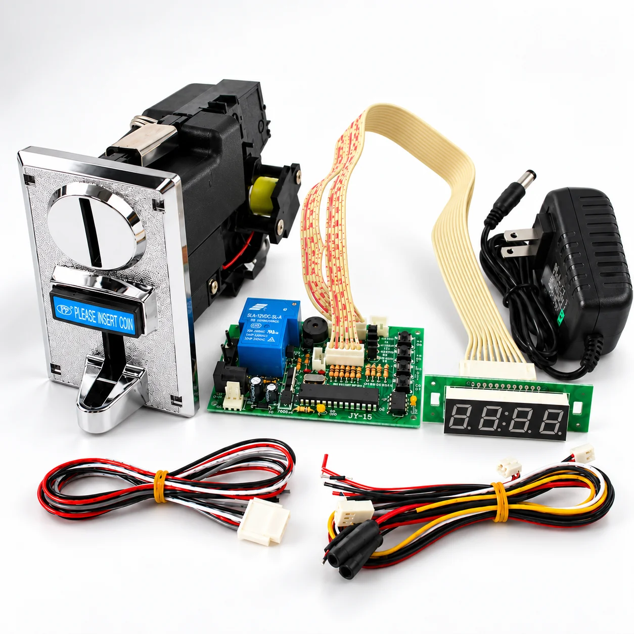 Arcade Game Machine Timer Board Coin Acceptor Control PCB Digital Display 12V Kit for Pandora Box DIY Cabinet Vending Machine