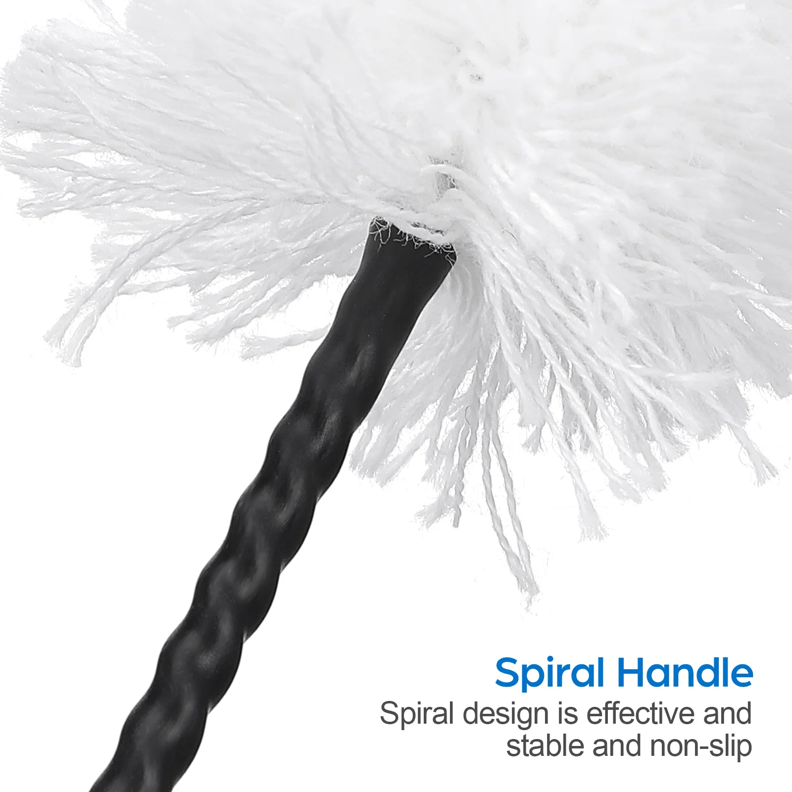 

Cleaning Brush White Cotton Head Twisted Wire Handle Lightweight Durable For Flute Accessories Instrument Cleaner Soft Swab
